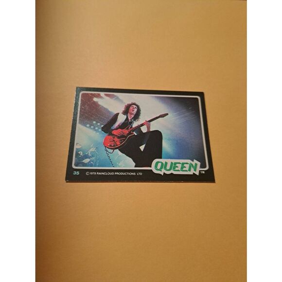 Vintage 1979 Raincloud Productions Queen Trading Card #35 Rock Band Memorabilia - Picture 1 of 2